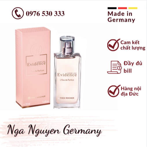 Nước hoa Yves Rocher - Comme Une Evidence L'eau De Parfum 50ml- Đầy đủ bill