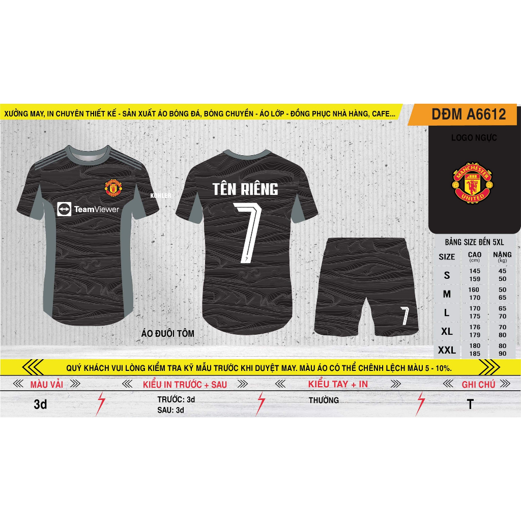 Bộ quần Áo Thủ Môn CLB vải Fed Thái cao cấp, thoáng mát thấm hút mồ hôi tốt