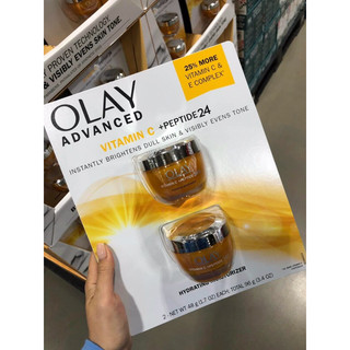 Sét 2 hộp kem olay vàng olay advanced vitamin c + peptide 24