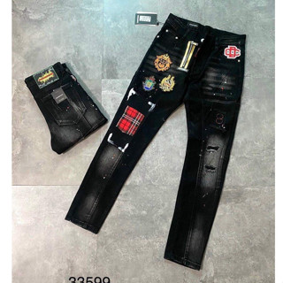 Quần jean nam mẫu mới thêu logo sang trọng trẻ trung nổi bật LOGO