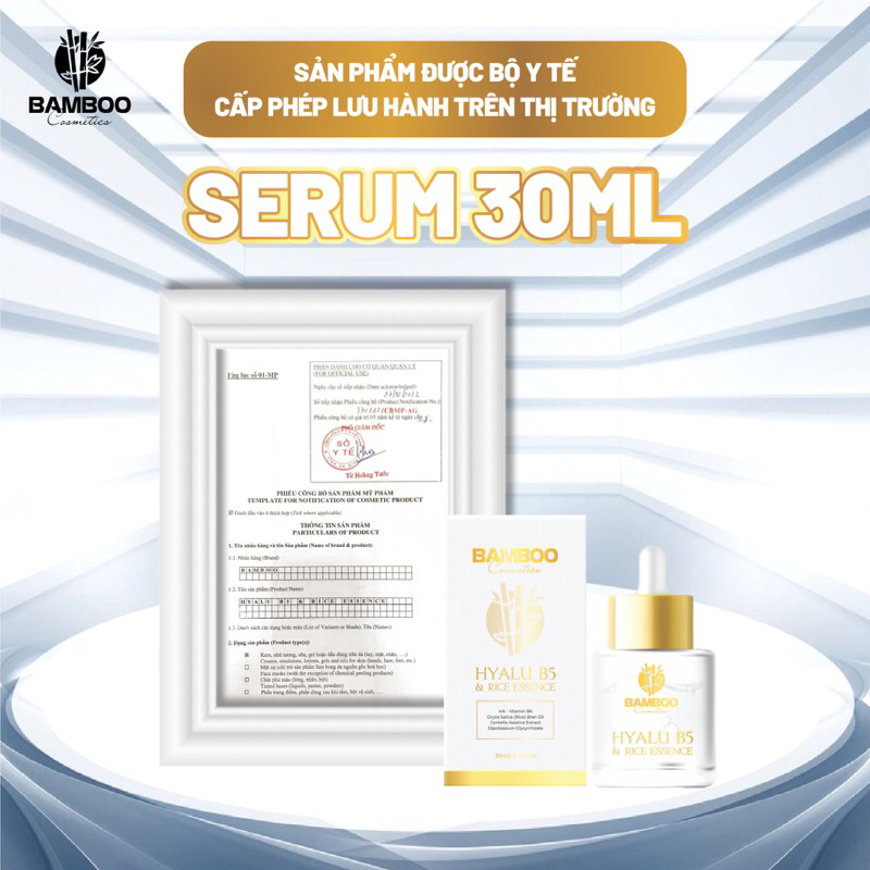 SERUM BAMBOO 30ml , mẫu mới nhất 23-8 -2023