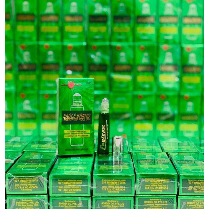 Dầu Gió Xanh Con Ó Dạng Lăn EAGLE BRAND Mỹ 8ML - Hàng Chính Hãng