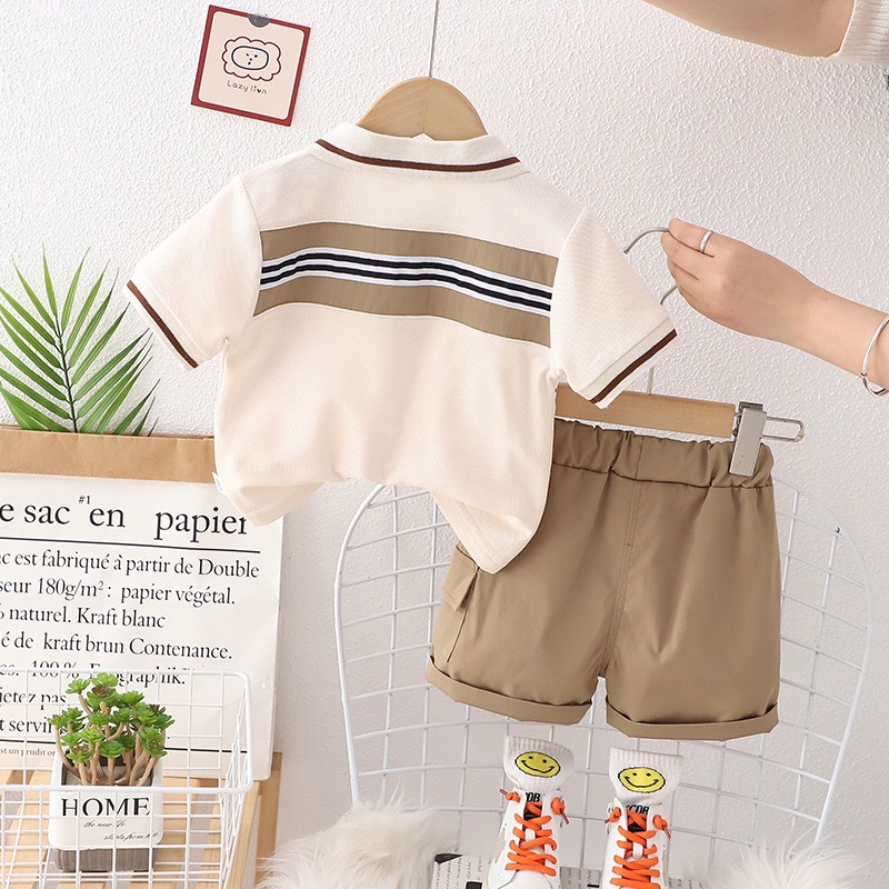 Sét Gấu hè kèm túi cao cấp - Áo POLO quần kaki xịn - Hàng Quảng Châu - Shubikids