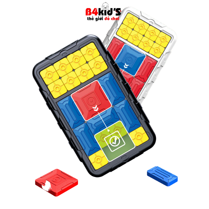 Bộ đồ chơi board game IQ xếp hình đường ray trượt từ tính giải mã mê cung 500 câu đố tư duy logic loại 1 B4KIDS