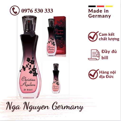(Nội địa Đức) Nước hoa Christina Aguilera by night 15ml- Nước hoa hương đêm- Hàng chuẩn