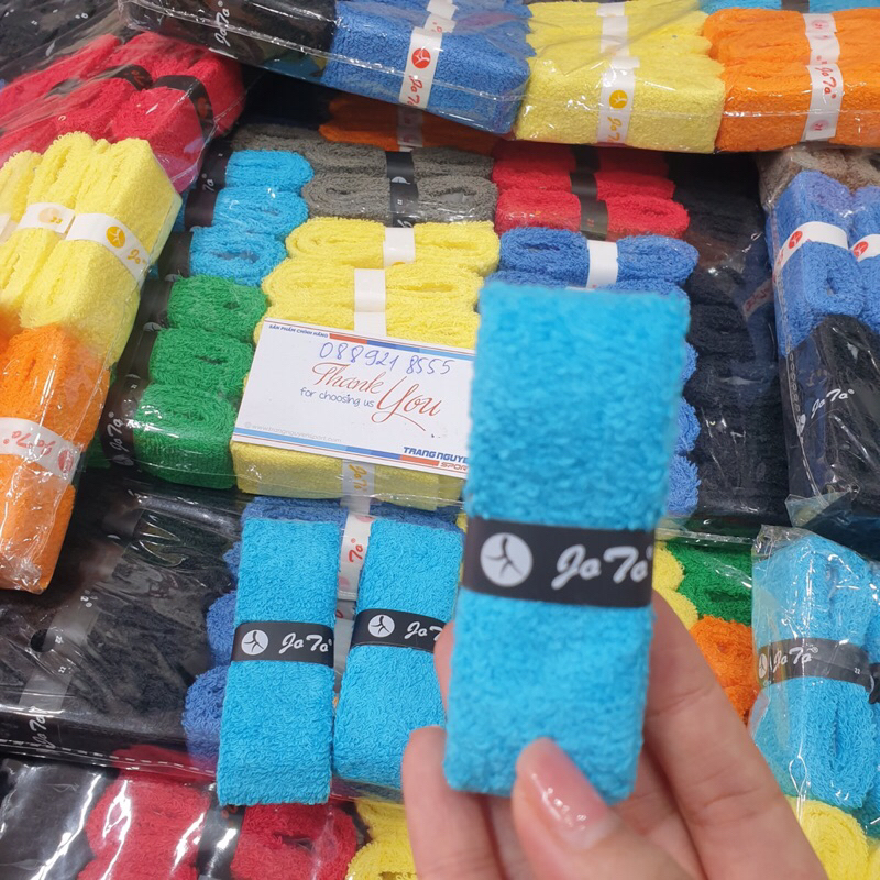 Quấn cán vợt JOTO cầu lông bằng vải - Cuốn Cán Vải Joto- Hàng Chính Hãng nhiều mầu