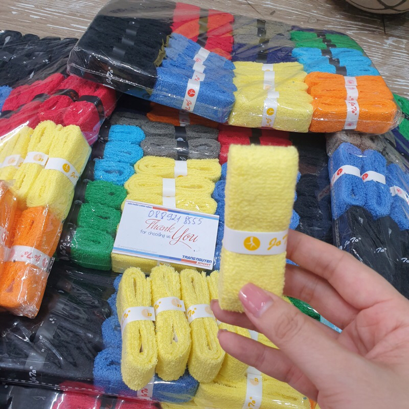 Quấn cán vợt JOTO cầu lông bằng vải - Cuốn Cán Vải Joto- Hàng Chính Hãng nhiều mầu