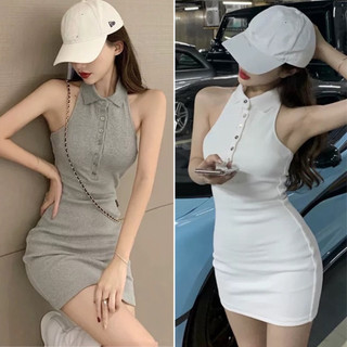 Đầm body dự tiệc cổ yếm hở lưng màu trơn 3 màu đen trắng ghi freesize < 55kg đẹp sang chảnh sexy quyến rũ 5.0 44 Đánh Gi