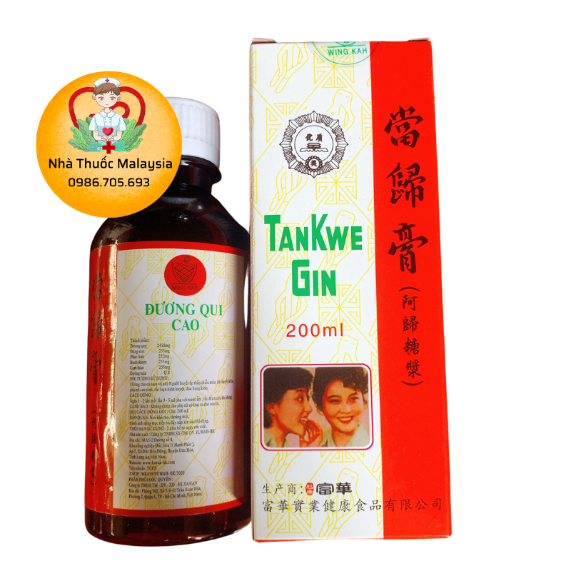 Đương quy cao đương quy tửu - TANKWE GIN SIRO 200ml