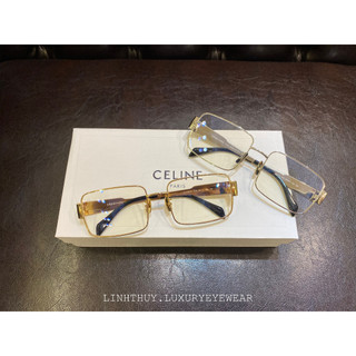 Kính mắt thời trang vuông vintage cao cấp celin italy cao cấp fullbox