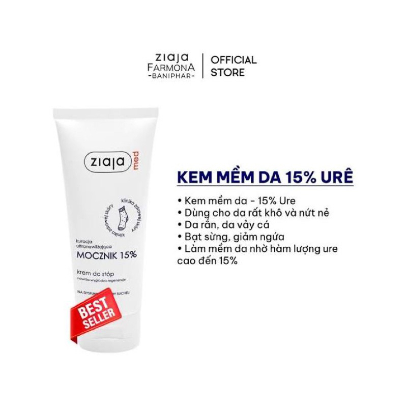 Kem dưỡng Ziaja Med Mocznik 15%