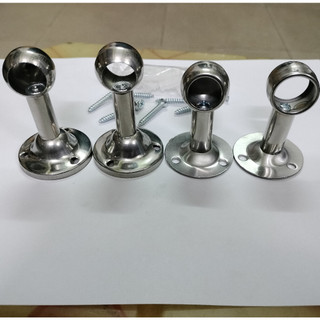 1 cái chân bát cốc inox phi 16, 19, 22mm bắt tường treo rèm