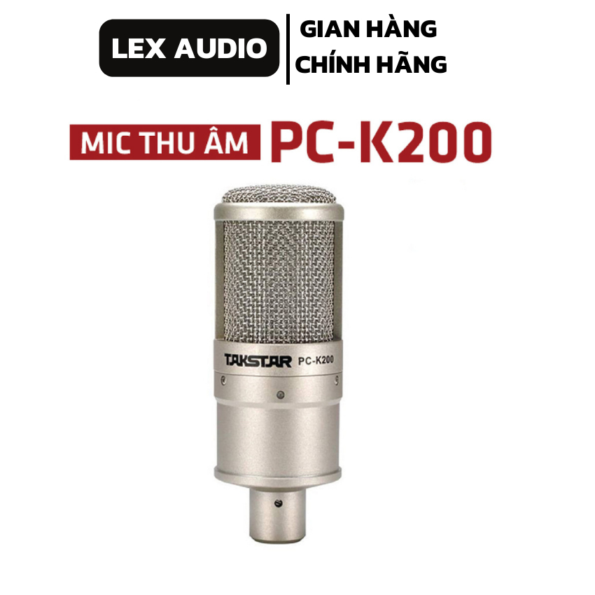 BỘ THU ÂM LIVESTREAM KARAOKE GIẢI TRÍ ONLINE TAKSTAR PC-K200+SOUNDCARD K10