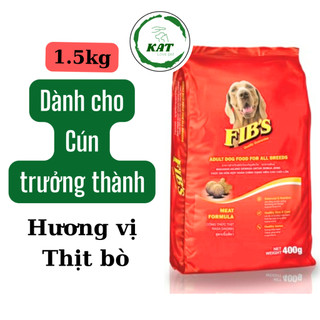 Thức ăn hạt khô cho chó lớn fibs - gói 1.5kg - kat store