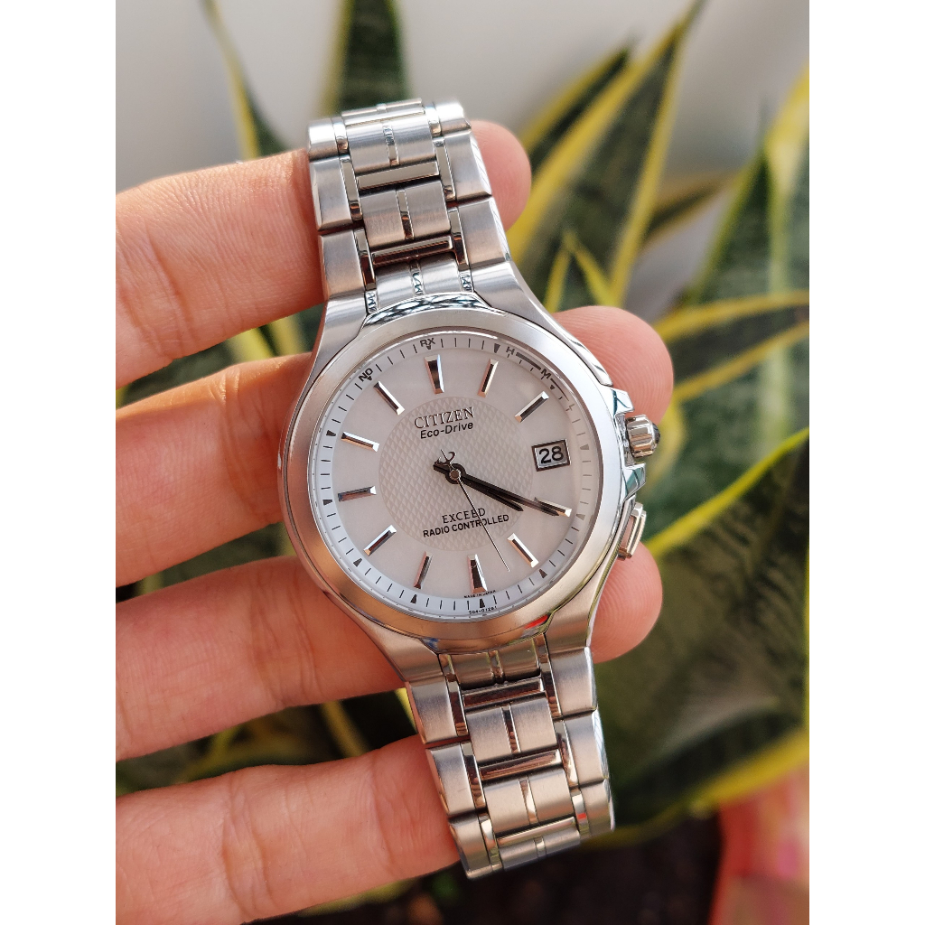 Đồng hồ nam Citizen Exceed eco drive Titanium chạy pin năng lượng hàng Si