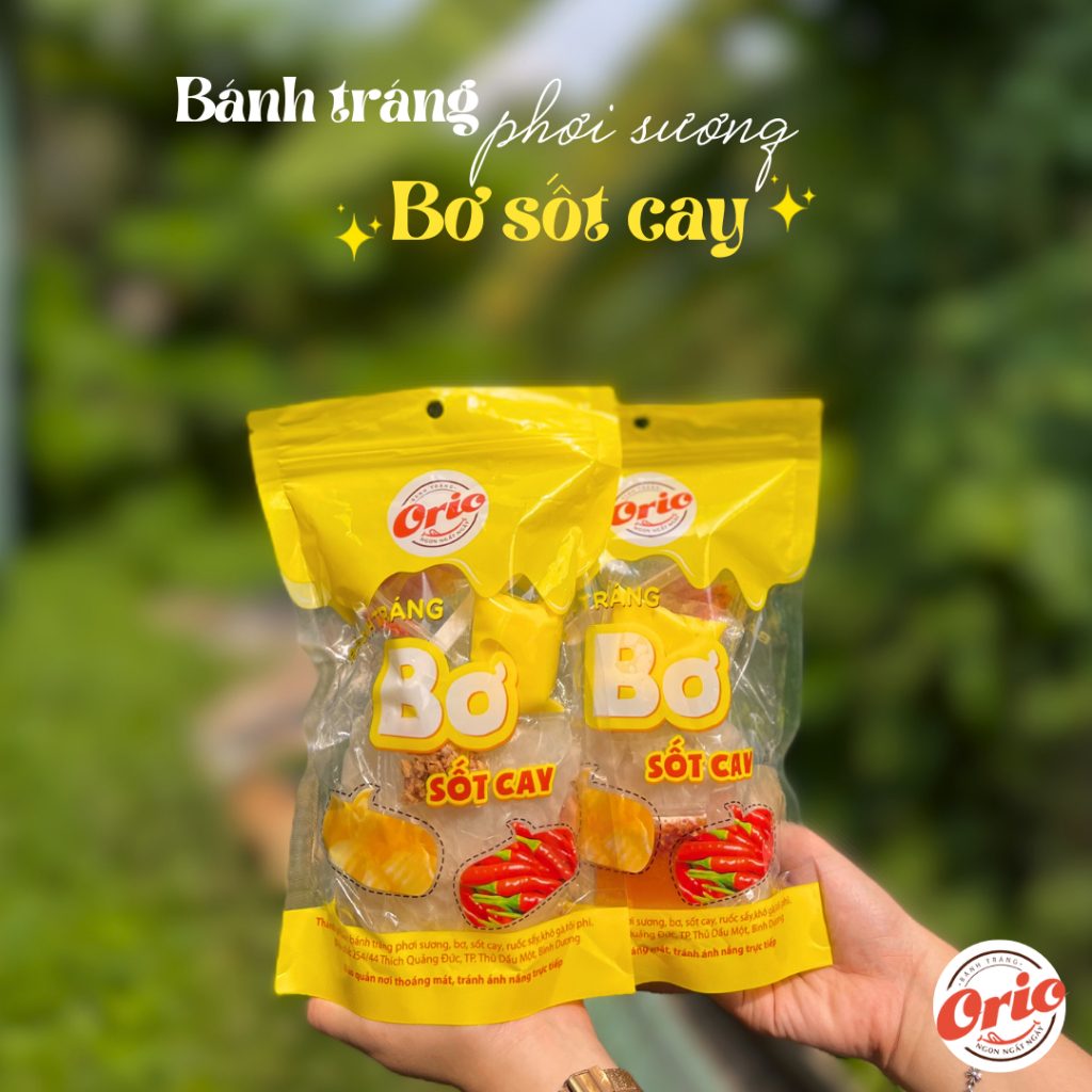Bánh Tráng Phơi Sương Orio Bơ sốt cay