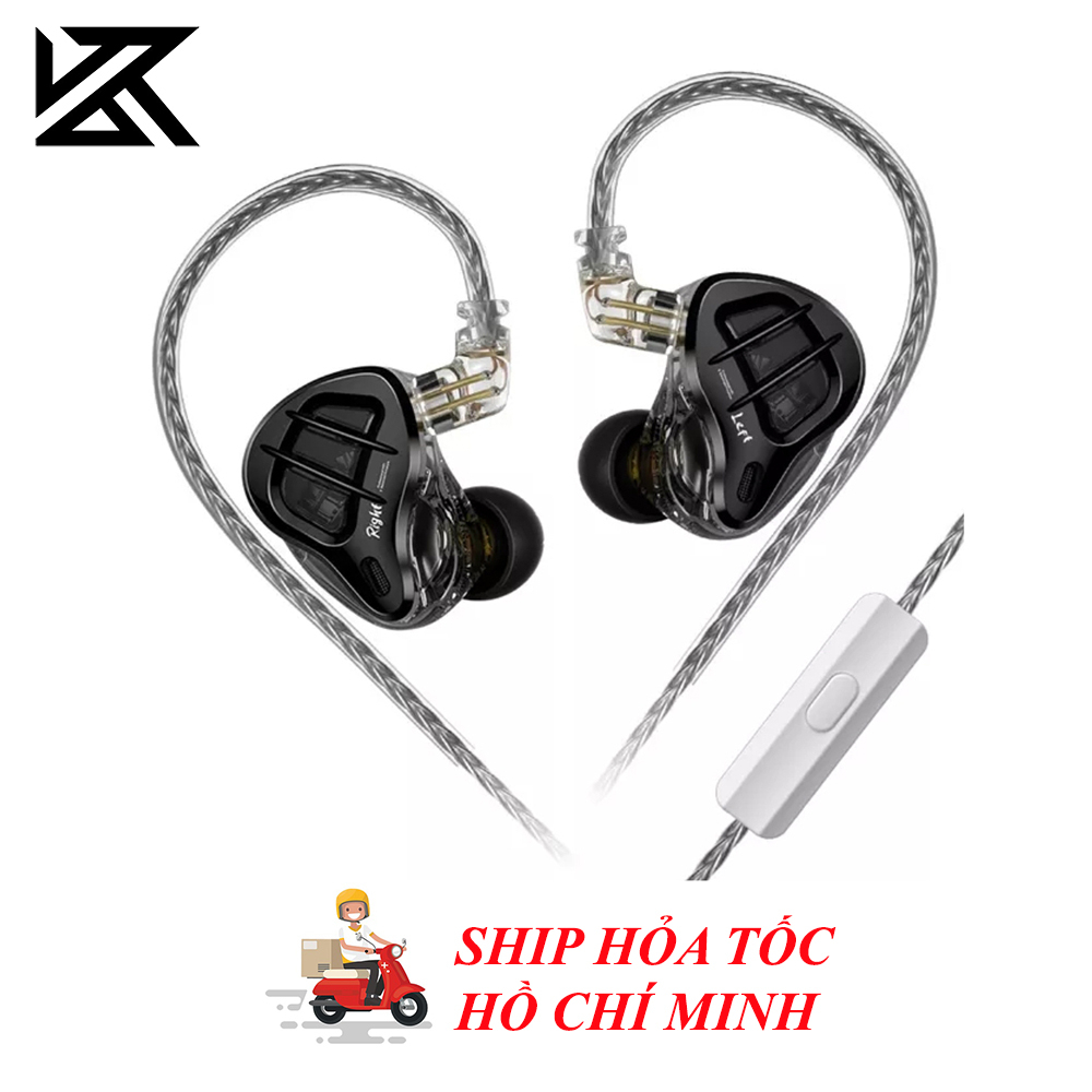 Tai nghe 8 Driver công nghệ Hybrid KZ ZAR, Độ chi tiết cao, Thiết kế đẹp