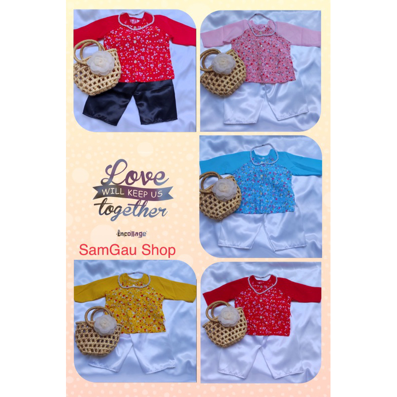 Bà Ba hoạ tiết hoa với nhiều màu sắc tươi sáng đẹp mắt cho bé Gái từ 7-30 kg