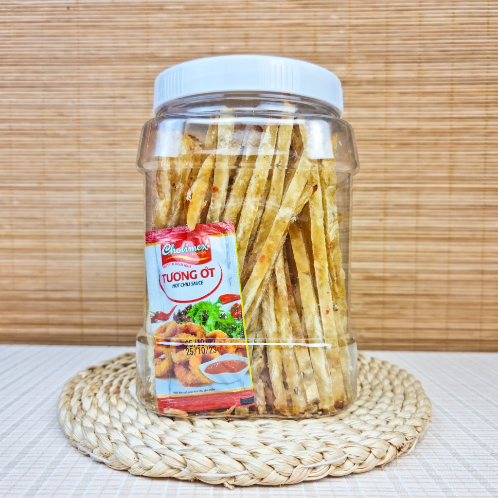 Khô Cá Thiều Dry Food, Cá Khô Tẩm Gia Vị Hàng Chất Lượng Loại 1 Hũ Vuông 500G