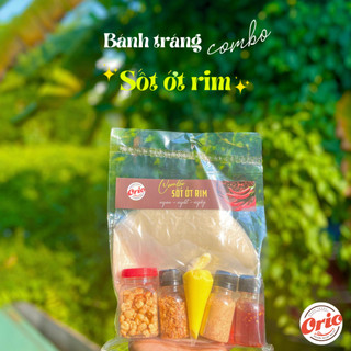 Combo bánh tráng phơi sương sốt ớt rim