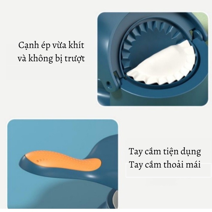 Dụng Cụ Ép Bột Bánh Siêu Nhanh, Khuôn Làm Há Cảo Tích Hợp 2 Trong 1 Tạo Hình Và Làm Bánh Tiện Dụng