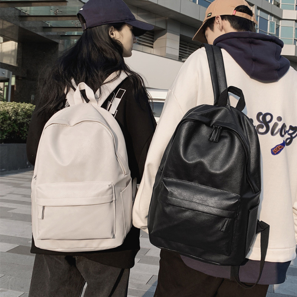 Balo da nam nữ GENBAG balo chống nước trơn đi học đi chơi basic thời trang hàn quốc BL16