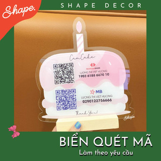 Biển số tài khoản mã QR in theo yêu cầu