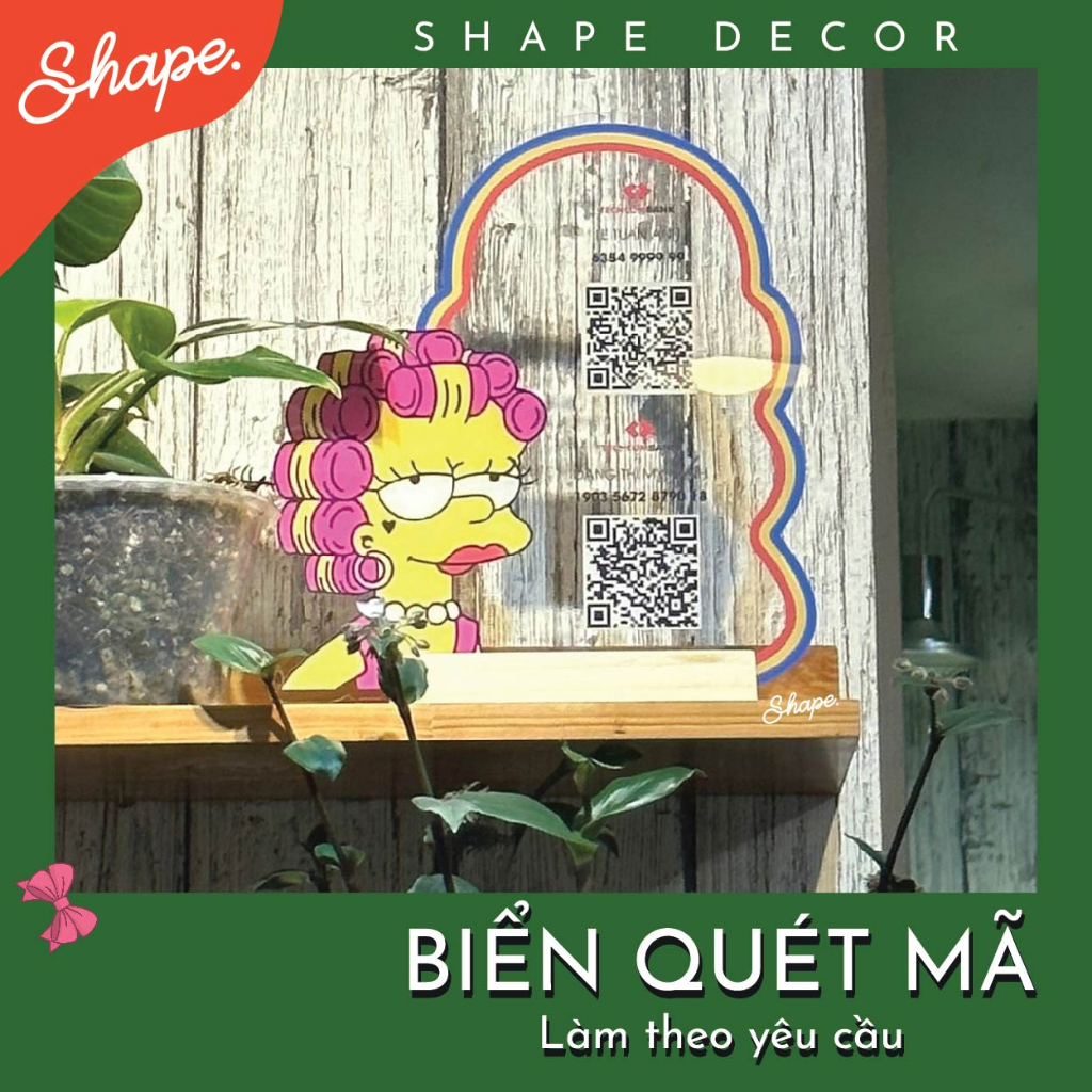 Biển STK mã QR làm theo yêu cầu độc lạ custom