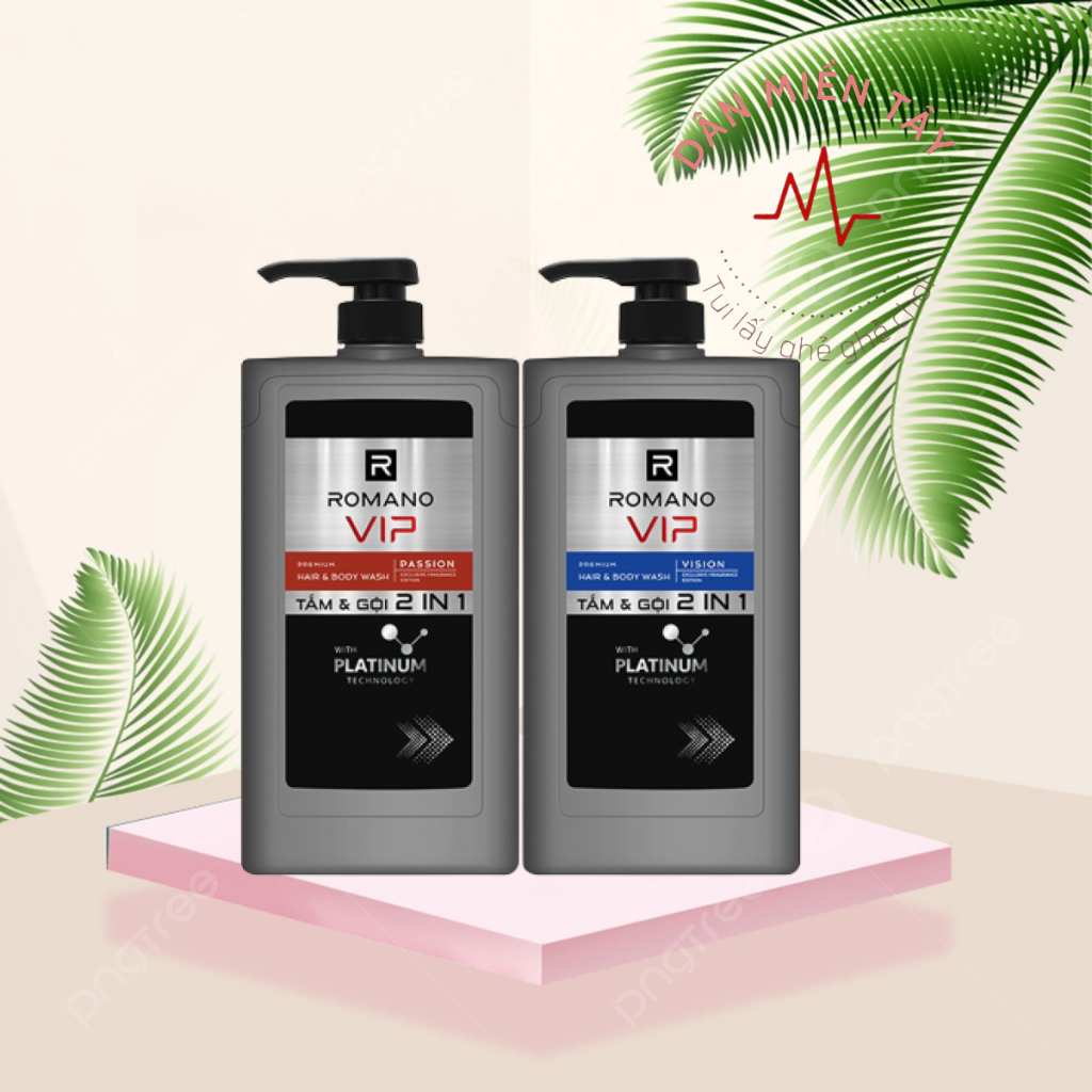 Romano 2in1 VIP PASSION/VIP VISION 650g/chai Tặng Kèm Chai Lăn 40ml.