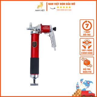 Bơm mỡ hơi khí nén phụ kiện nam việt - dung tích 900cc bằng thép dùng cho mỡ nhồi, mỡ xô túi, mỡ kg