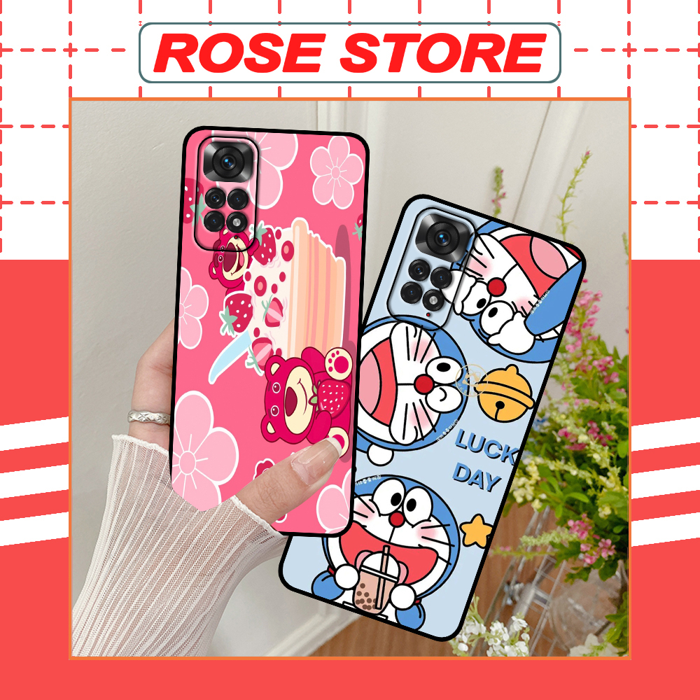 Ốp Xiaomi Redmi Note 11 4G/5G / Note 11s / Pro / China in hình gấu dâu lotso ,pokemon,doremon xinh