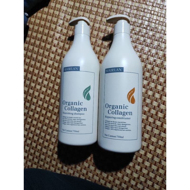 Cặp Dầu Gội Xả Mairlan Organic Collagen   750ml x2