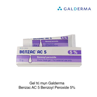 Benzac ac 2.5% , 5% ấn - gel hỗ trợ giảm mụn