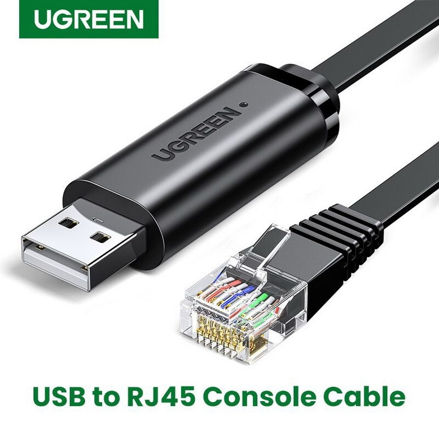 Cáp lập trình Console USB to RJ45 FTDI cao cấp Ugreen 50773 dài 1,5m - Hàng chính hãng
