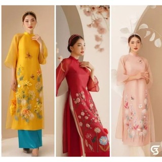 😋 Siêu phẩm áo  dài cách tân 4 tà đẹp sang chảnh cao cấp  ( HÀNG THIẾT KẾ ) kèm ảnh thật 100%