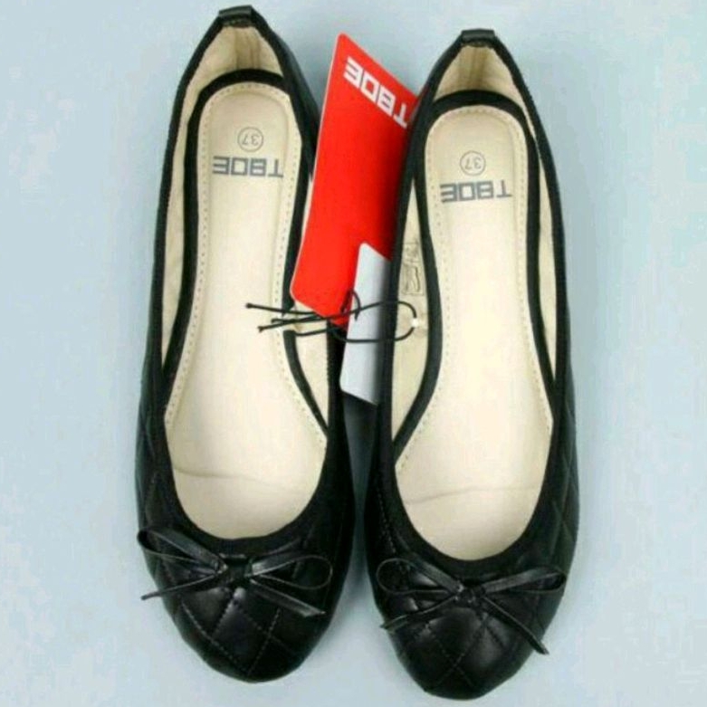 Giày Bệt Nữ Xuất Dư TBOE, Giày Búp Bê Da Mềm Êm Chân.