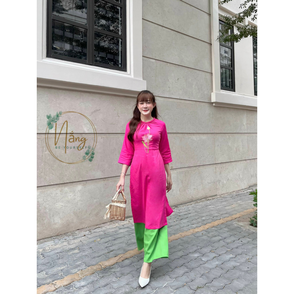 Áo dài cách tân Linen