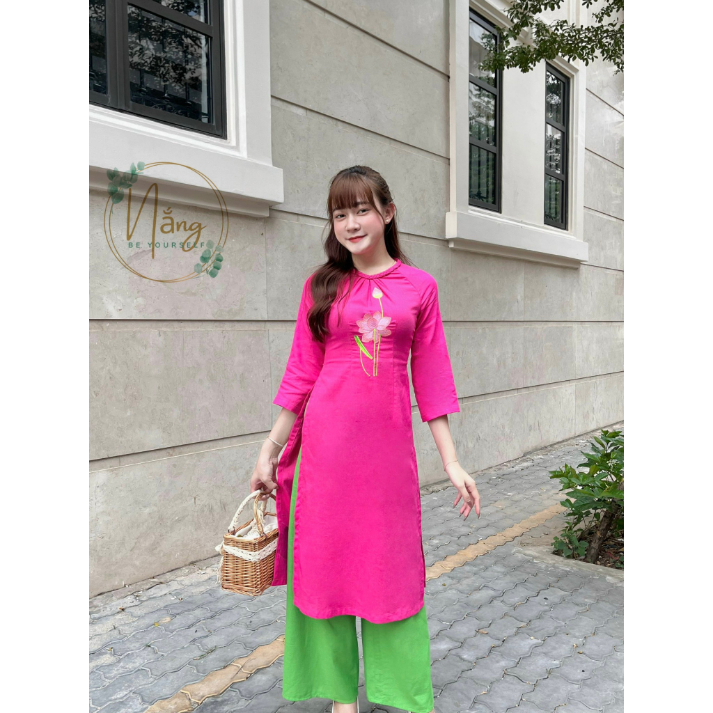 Áo dài cách tân Linen