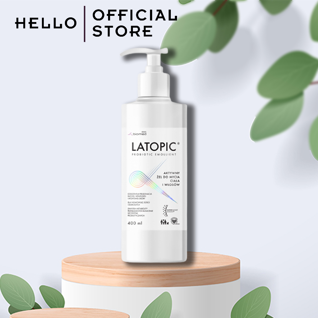 Sữa tắm gội Latopic Body and Hair Wash Gel 400ml giảm ngứa dịu nhẹ dành cho trẻ sơ sinh - HELLO STORE