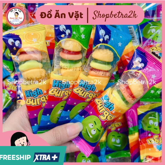 Kẹo dẻo trái cây hình Hamburger cute