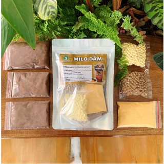 Set milo dầm - set trà sữa trân châu đường đen nấu 16-18 ly