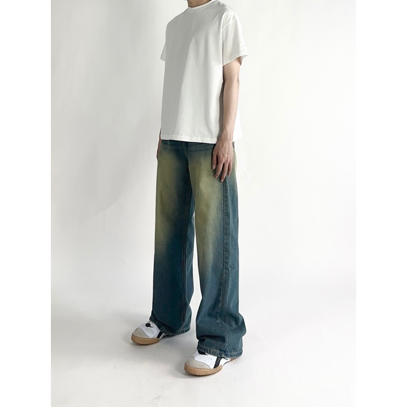 Quần jeans ống rộng nam nữ phong cách 1019 -CLASSIC WIDE JEANS