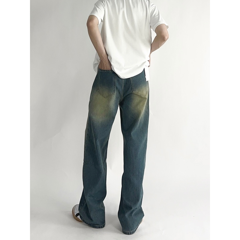 Quần jeans ống rộng nam nữ phong cách 1019 -CLASSIC WIDE JEANS