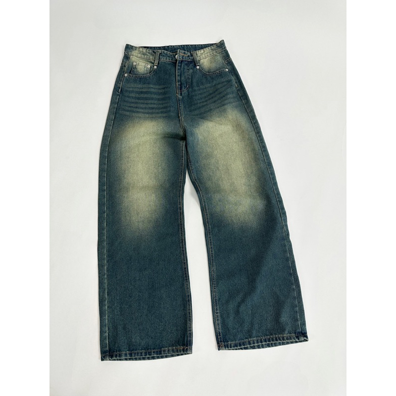 Quần jeans ống rộng nam nữ phong cách 1019 -CLASSIC WIDE JEANS