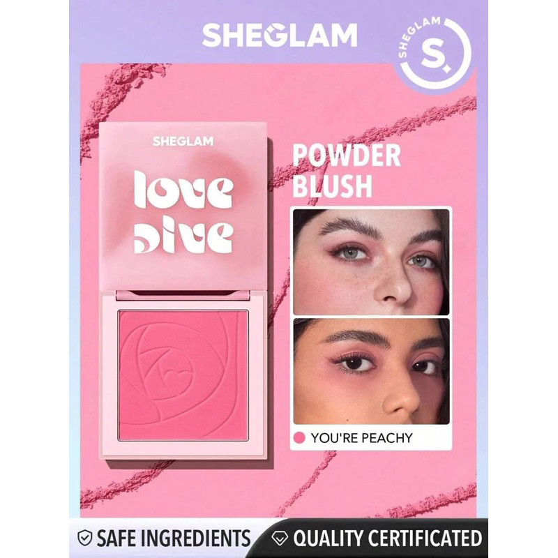 SHEGLAM Phấn má hồng Love Dive Tender Heart-You're Peachy