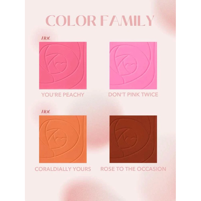 SHEGLAM Phấn má hồng Love Dive Tender Heart-You're Peachy