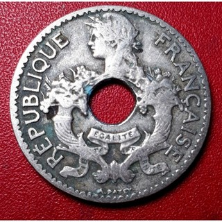 Đồng xu 5 cent Đông Dương năm 1924 ( Hiếm gặp)