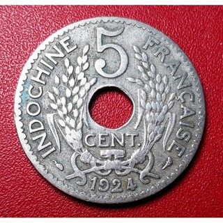 Đồng xu 5 cent đông dương năm 1924