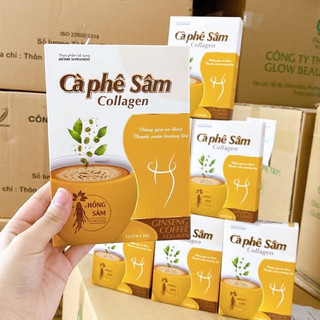 Cà phê Giảm cân Cà phê sâm Collagen ngăn tái béo thon gọn cơ thể đẹp da