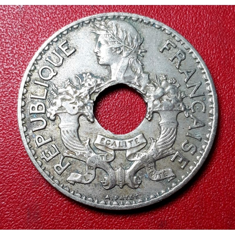 Đồng xu 5 cent Đông Dương năm 1939 ☆ Thần Tài gõ cửa dành cho ACE thích sưu tầm phong thủy